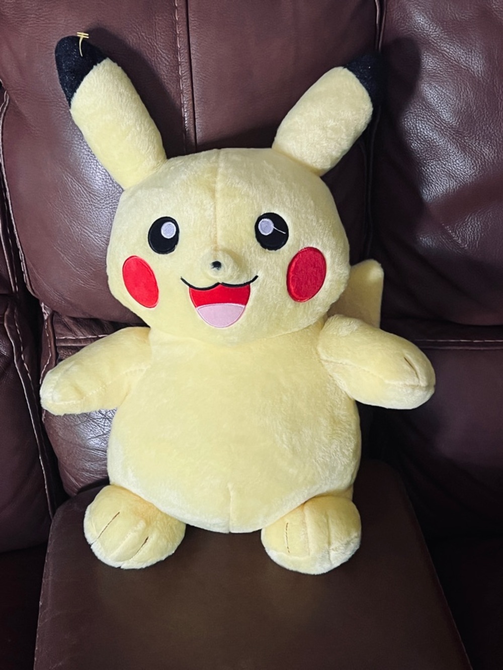 Build-A-Bear Yellow Pikachu Plush with Red Cheeks